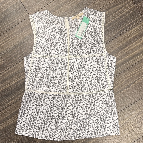 41 Hawthorn Tops - 41 Hawthorn Black and White Patterned Blouse